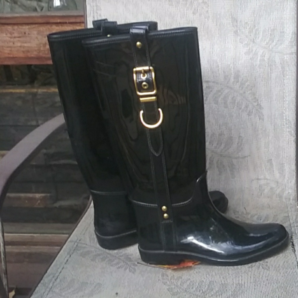 💕Coach Rider Rain Boots💕